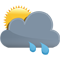 Dunst mit klarem Himmel