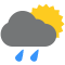 Dunst mit klarem Himmel