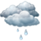 Bedeckt mit leichtem Regen