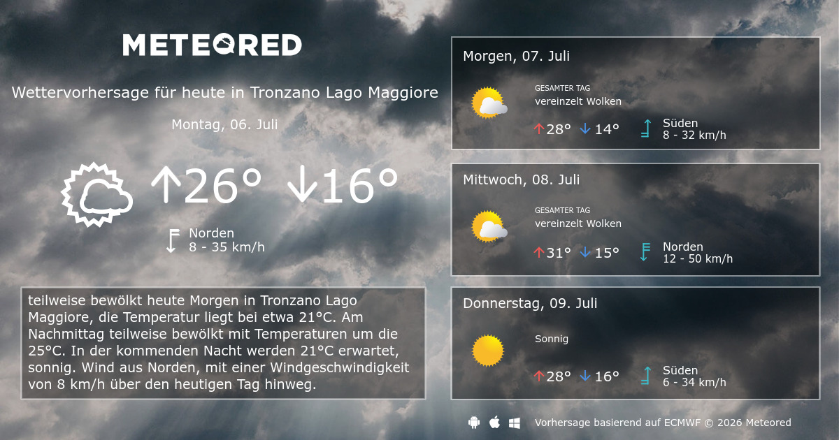 Lago Maggiore Wetter 14 Tage
