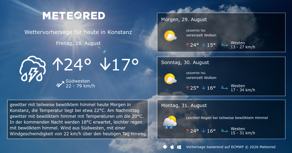 Wetter Konstanz 30 Tage