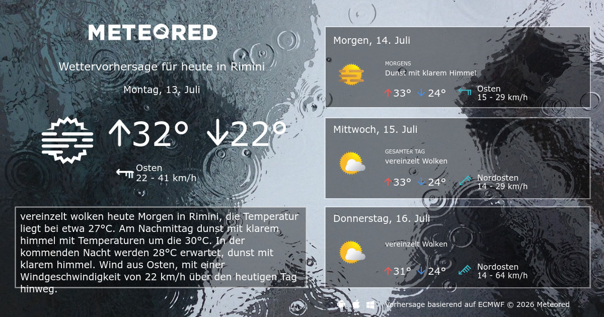 Wetter Rimini 14 Tage